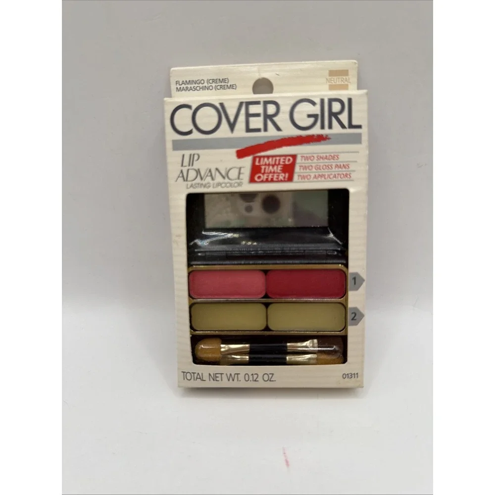 Vintage Cover Girl Lip Advanced Noxell Flamingo & Maraschino Neutral .12oz